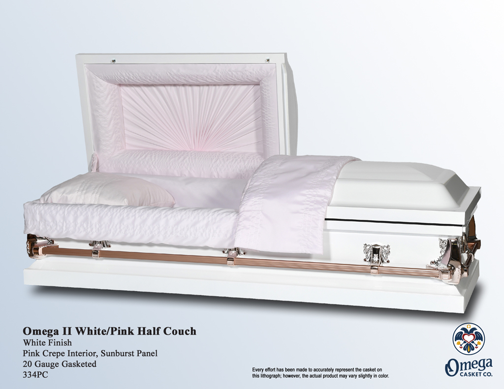 Omega II White Pink Half Couch